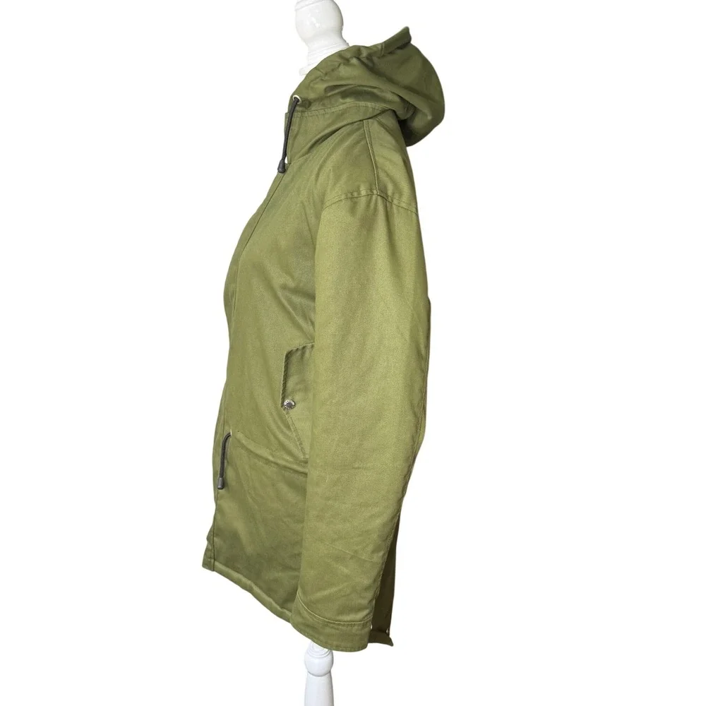 Straight To Hell Hunter Olive Green Fishtail Parka Jacket Men's XS Cotton Hooded